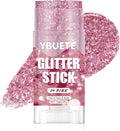 Pink Face and Body Glitter Stick for Sparkling Makeup, Hair Glitter Accessories for Women, Highlighting Stick for Fairy Dust Makeup, Cheerful Face Glitter for Festive Parties and Carnivals