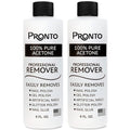 Pronto 100% Acetone Gel Nail Polish Remover - Polish Remover for Nails | Acetone Nail Polish Remover & Acrylic Nail Remover for Removal of Glue & Dip | Acrylic Nail Remover, 8 Fl oz 2 pack