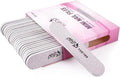 25pcs - PANA Mini Double-Sided Emery Nail File for Manicure, Pedicure, Natural, and Acrylic Nails - Zebra (Grit 100/180)