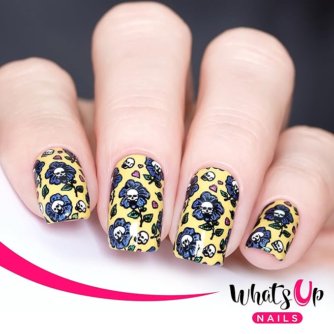 Whats Up Nails - B072 No Clowning Around Stamping Plate for Halloween Nail Art Design