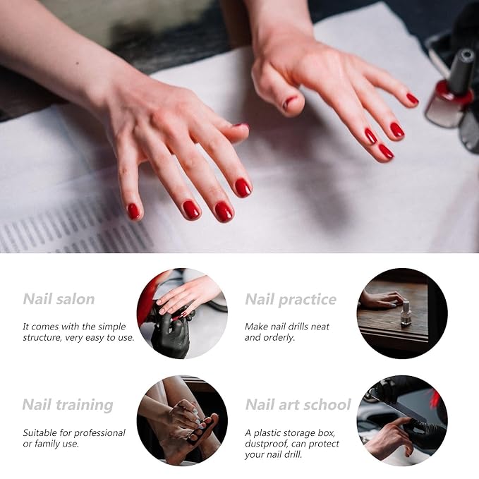 1pc13 Holes Polish Lipstick Shop Stand Display Storage Dropper Oils Practical Polishes Supplies Plastic Proof Container Professional White As Tools Art Manicure Essential