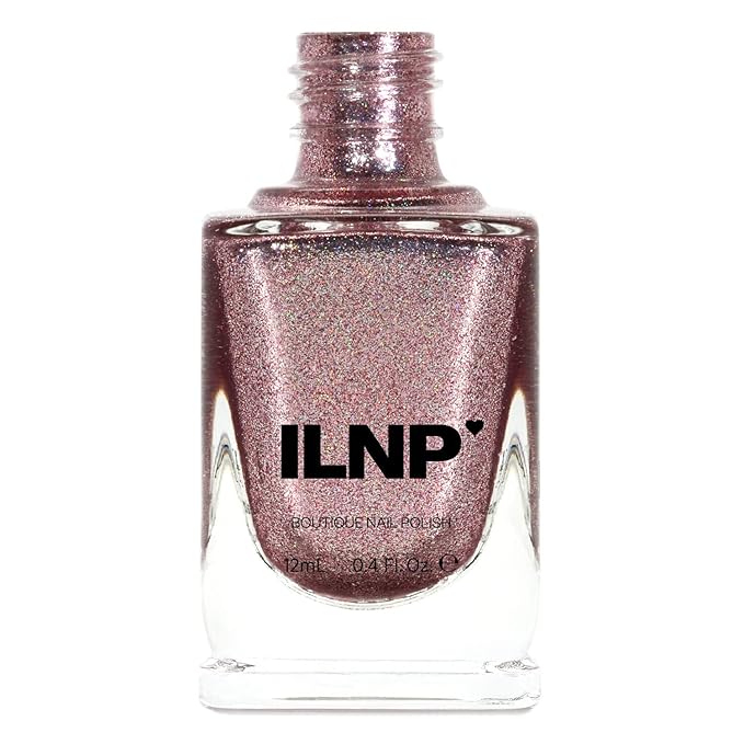 ILNP Olivia - Chocolate-Rose Holographic Ultra Metallic Nail Polish