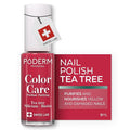 PODERM - Nail Polish – Enriched with Tea Tree – Improves nail appearance – Ingredients Natural/Vegan - foot/hand - Swiss Made (Red Rose)