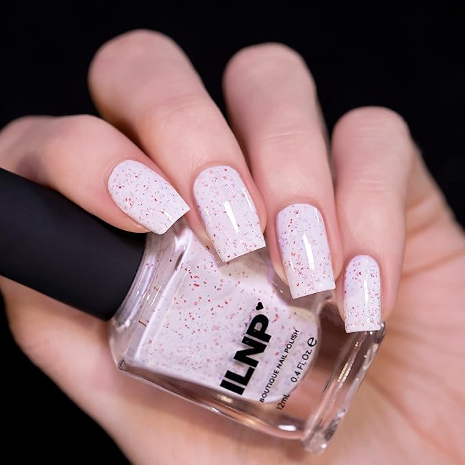 ILNP Heart To Heart - Creamy White Speckled Nail Polish
