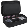 Nail Drill Bag Nail Drill Bits Holder Bag Electric Nail Machine Kit Organizer Bag With Nail Sanding Bands Case Gift for Women (Blck)