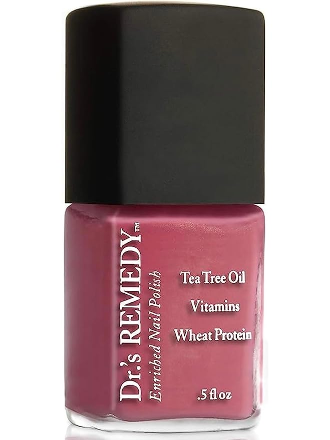 Dr’s Remedy Enriched Nail Polish: Non Toxic, All Natural, and Organic - Doctor Formulated: Strengthens, Restores, Heals, and Protects '24-Free' - RELAXING Rose