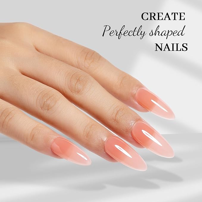 Nicedeco Builder Nail Gel 15ML 8 in 1 Base Gel Clear Polish Strengthener Hard Extension Gel for Nail Art Design-002