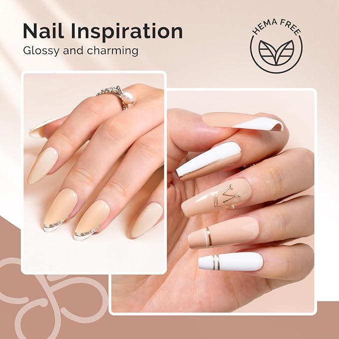 MelodySusie Hema Free Builder Nail Gel for Nails Thickening, 0.5 Fl Oz, Soak Off UV Extension Gel, Nail Art Design Salon DIY Manicure at Home for Women 2PCS