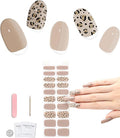 20pcs Semi Cured Gel Nail Strips Salon Quality DIY Wraps UV Light Required