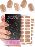 Nail Polish Strips – 32PCS UV Free Salon Quality Wraps, Long Lasting Gel Nail Stickers for Women (Millennial Pink)