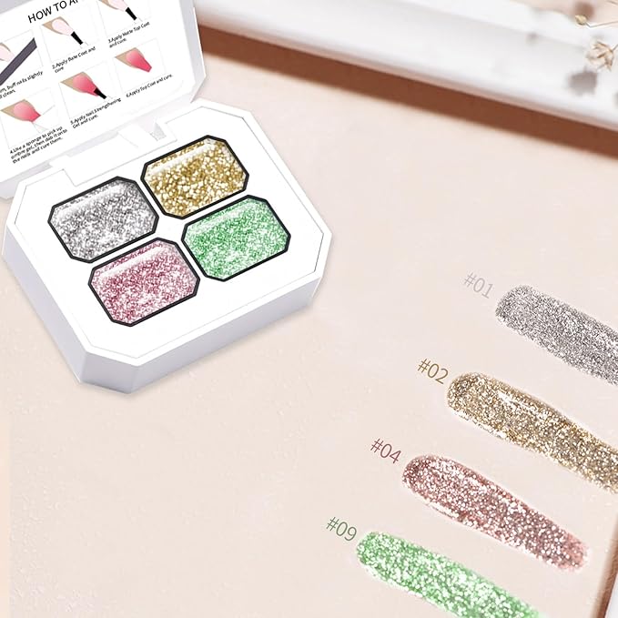 AIJIMEI Ombre Gel, Gradient Painting Gel, Ombre Gel Nail Polish, Including 100 Nail Sponges And Grabbing Pen Suitable For Salons And Family DIY (B5)