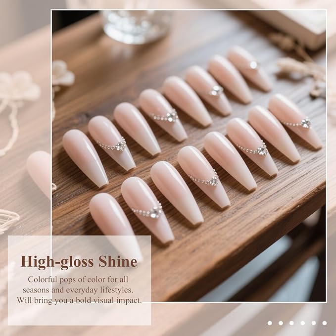 Artdone Gel Nail Polish Hema-free Solid Color Light Nude Pink For All Seasons Neutral Soak Off LED Lamp Needed For Manicure Nail Art ﻿