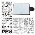 4PCS Nail Art Stamp Plates with XL11-14 Stamping Image Plates Collection Manicure Tools
