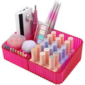Nail Drill Machine & Bits Storage Box, 10 Holes Transparent Acrylic Drill Bit Holder, Plastic Nail Drill Tool Displayer Holder Case for Nails, Nail Drill Grinding Bit Organizer(Rose)