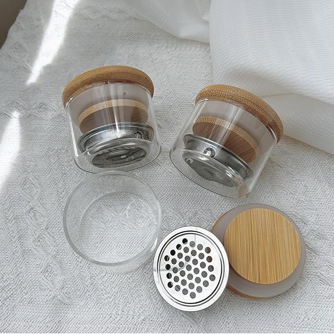 Nail Brushes Washing Cup Acrylic Nail Brush Cleaner Dappen Dish with Lid Easy Cleaning Portable Mesh Layered Nail Art Brush Washer for Nail Sequins Glitter Powder Nail Tools Nail Art Brushes Clean Cup