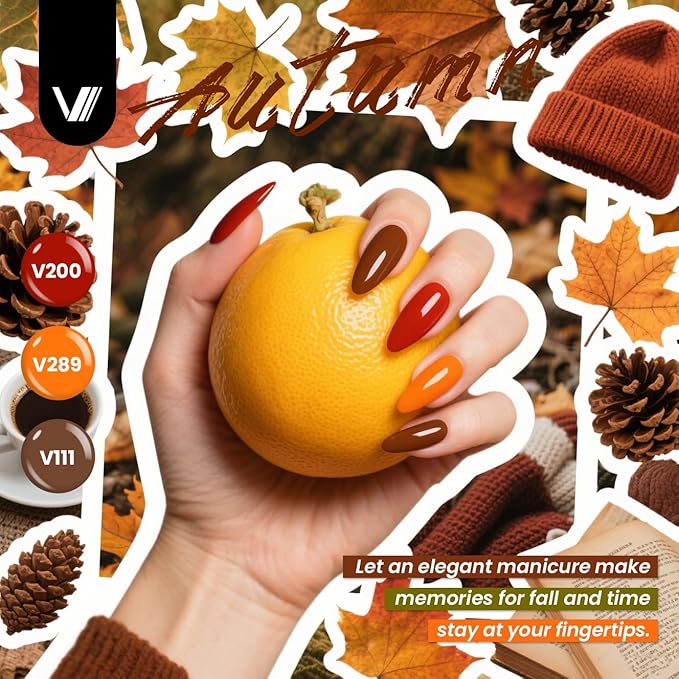 VANREESA 60 Pcs Gel Nail Polish Set 55 Colors Spring Summer Fall Winter Gel Polish with Base Coat & 4 Effects Top Coat Nail Kit Gifts for Women Girls Nail Art Salon at Home