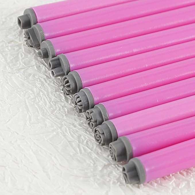 DANNEASY 10PCS Nail Art Flower Stamp Pen, Nail Art Stamp Pen Set, Nail Design Stamping Pens DIY Nail Art Tools, Nail Graffiti Tool for Creative Home Manicure Kit