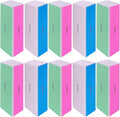 4 Way Nail Buffer Block (10 Pcs), Nail Shine Buffers Blocks Files for Natural and Acrylic Nails Smoother Buffing Block Polisher Fingernail File Buffer 120/240/600/3000 Grit for Buffing Shinning