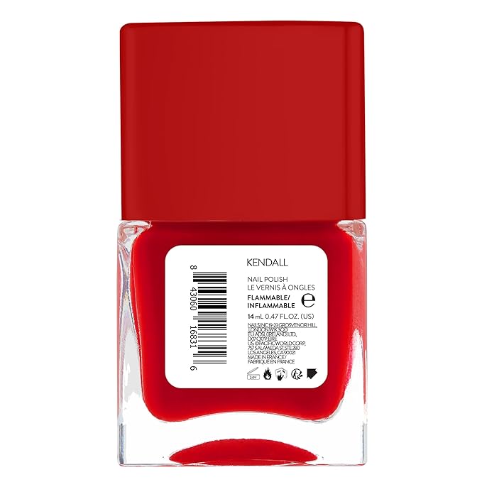 Nails Inc It's Topless Gel-Like Nail Polish, 4-in-1 Base Coat, Treatment, Color & Top Coat, Long Lasting, Strong, Chip Free Nails, Glossy Salon Quality Manicure, Air Dry, Kendall, 0.47 Fl Oz