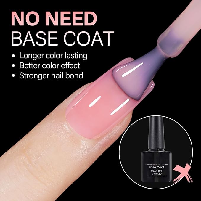 AILLSA Short Square Nail Tips 15 Sizes 240pcs Full Cover Gel Tips Double Matte No Need Base Coat Fake Soft Nail Tips for Press On Nail Extension