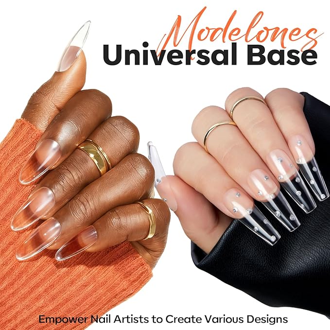 modelones Builder Nail Gel, 10-in-One Builder Clear Hard Gel 2oz, High Thickness for Extension Apex Building Sculpting Overlays Home Salon LED Cured