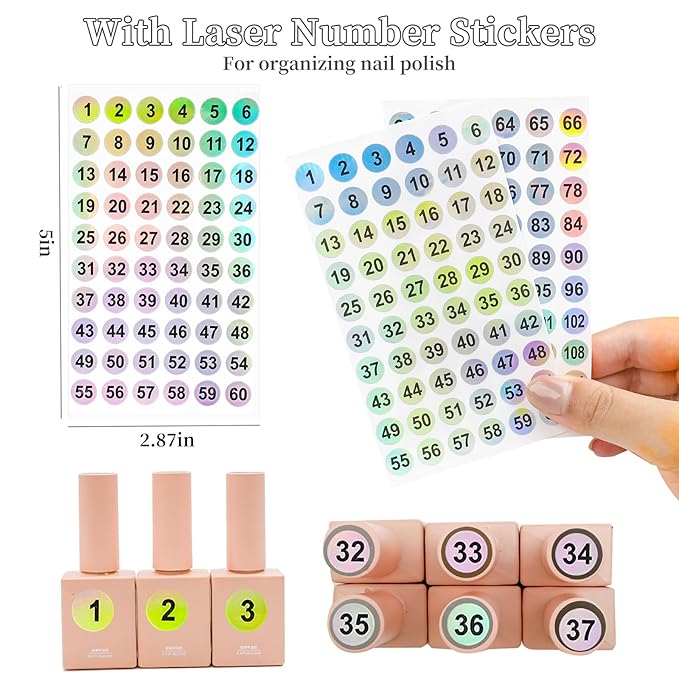 Nail Color Display Book Nail Swatch, 120 Colors Nail Polish Sample Display Book with Transparent Replacement Nails, Professional Nail Gel Color Card Book, No Need Pasting, No Need Glue
