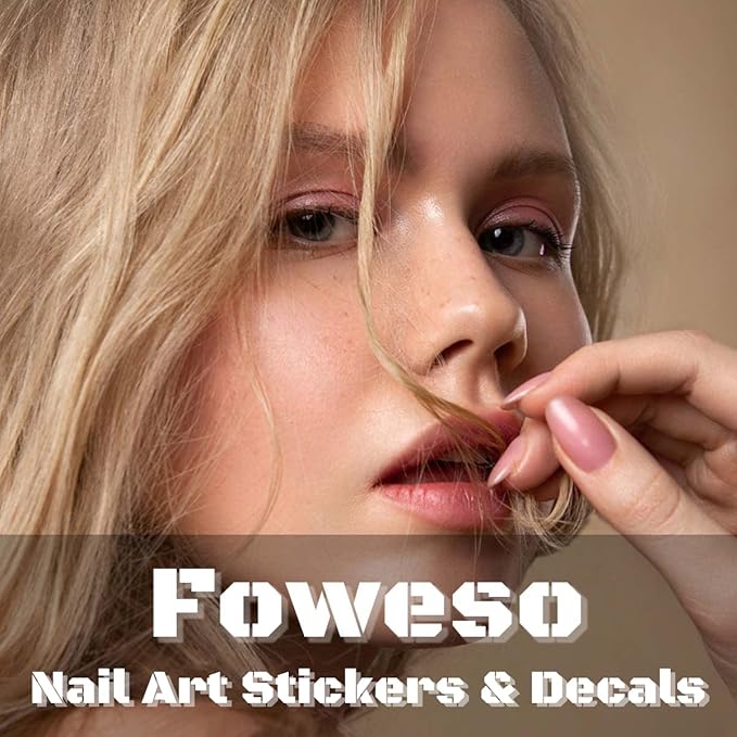 Cartoon Nail Art Stickers Decals Cute Christmas Nail Decals Design 3D Self-Adhesive Nail Art Supplies Christmas Designer Nail Stickers for Women Girls DIY Manicure Tips Xmas Acrylic Nails Decoration