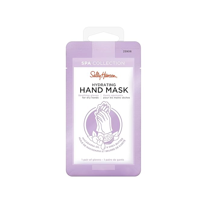 Sally Hansen Nail Treatment Spa Collection Hydrating Hand Mask | Soothing Gloves for Dry, Rough Hands | Infused with Vitamin E, Macadamia & Shea Butter