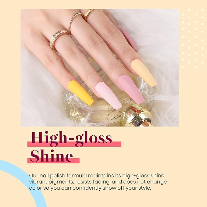 Beetles Yellow Gel Polish - Lemon Chiffon 15ML/0.51Fl Oz, Pastel Yellow Gel Nail Polish, Soak Off UV LED Lamp Pastel Nails Art, Long-Lasting Manicure Salon DIY Home Easter Spring Nails