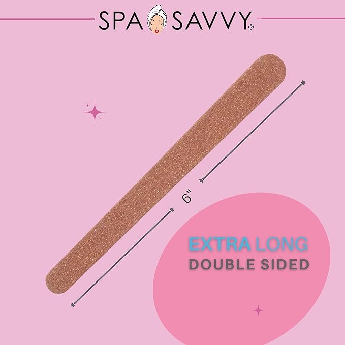 Nail File Set, 30 Count, Double Sided 6 Inch Emery Board Nail Files, Pedicure and Manicure Tools