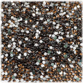 The Crafts Outlet 5,000pc Rhinestones Round 2mm Tiny for Nails - Flatback Beer Brown