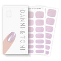 DANNI & TONI Semi Cured Gel Nail Strips Light Purple Chrome Mirror Gel Nail Wraps 28 Stickers | Aurora Glow