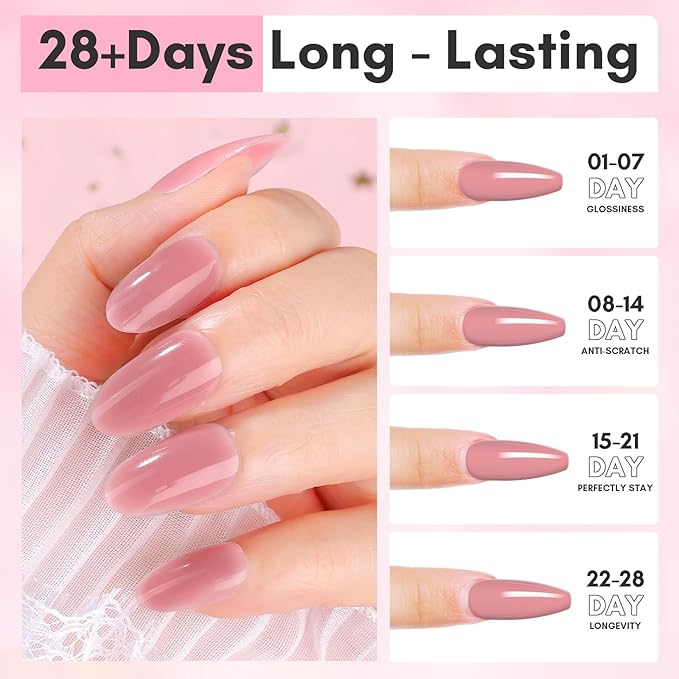 Makartt Hema-Free Poly Nail Gel 50ML Builder for Extension Strengthener 3D Diy, Resistent Hard Gel, Large Capacity Manicure Design Home Salon-Mauve Pink