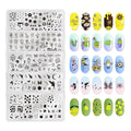 MR.FOX Nail Stamping Plate Set, 5Pcs Nail Art Stamp Kit Templates for Women with Plenty of Images