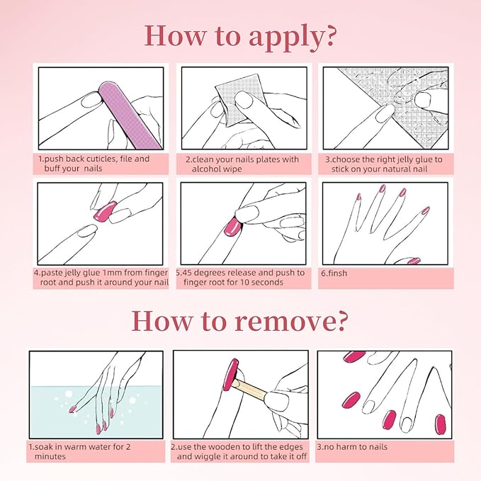 Handmade Press On Nails 10Pcs Dark Gothic Style Manual Growth Ring Fake Nails for Women Party Holiday Photo 3.2CM Size L