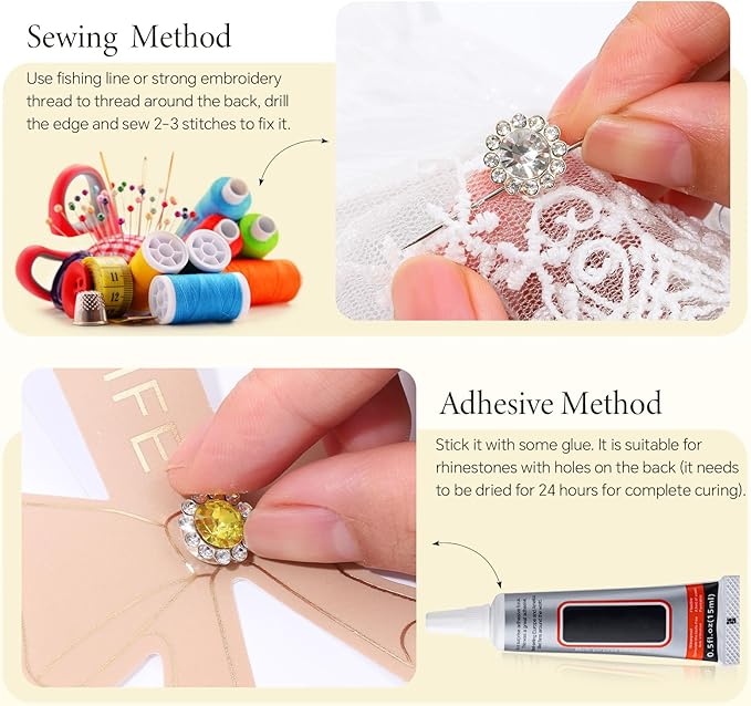 200 Pcs 12MM Sew on Rhinestones Mixed Colors Crystal Glass Metal Base Flower Shape, Flatback Rhinestones for Crafting, Sewing Accessories for Clothes and Shoes (Yellow)