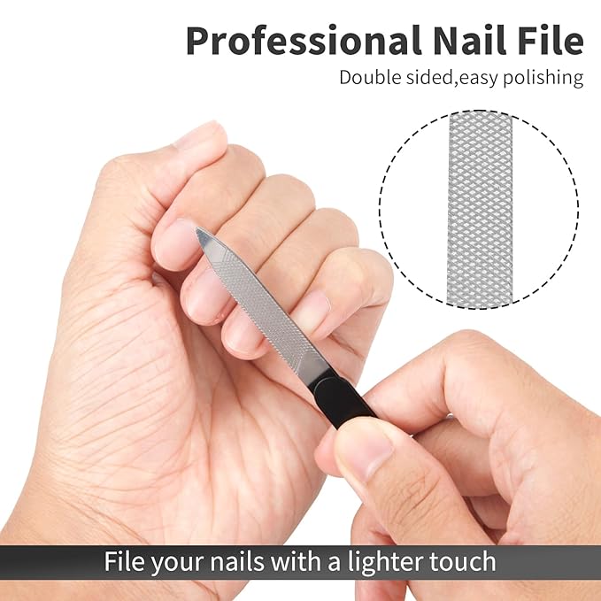 Ingrown Toenail Clippers, Upgraded 11Pcs/set Nail Treatment Foot Tool Kit, Pedicure Knife Nail Lifter Cutter Cuticle Manicure Kit Foot Care Toe Nail File for Podiatrist Ingrown Seniors Adult