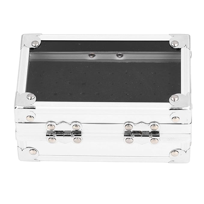 Dioche Nail Drill Bits Holder - Dustproof, Drop Resistant Multi Hole Nail Drill Bits Stand Displayer Organizer Container