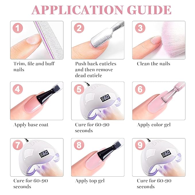 RARJSM Nude Sheer Candy Pink Fiber Glass Rubber Base Gel Nail Polish for Repair Broken Nails StrengthenerGel Base Coat Transparent Brush on Building Gel in a Bottle Soak Off Curing Requires 15ml