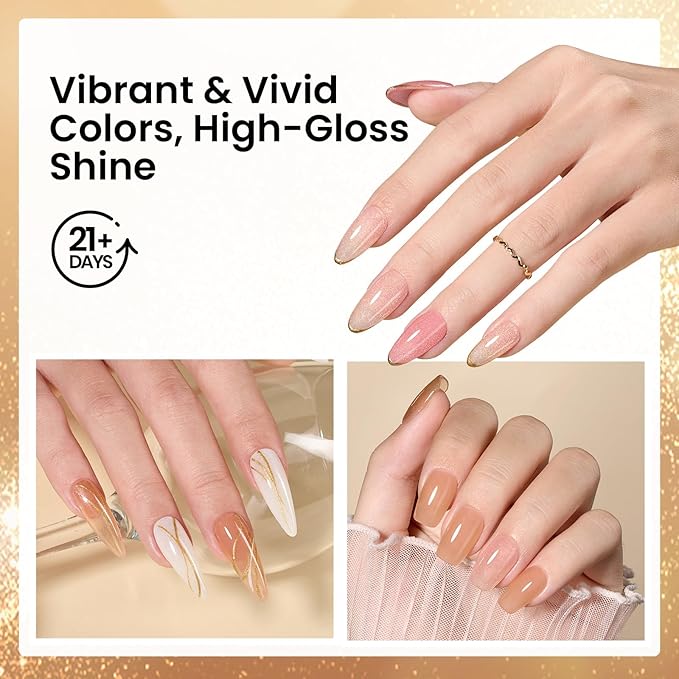 Beetles Dip Powder Nail Kit, 6 Colors Dipping Powder Nude White Pink Glitter with Base Top Coat Activator and Tools for French Nail Art, Easy DIY Home Manicure Salon Gift for Women