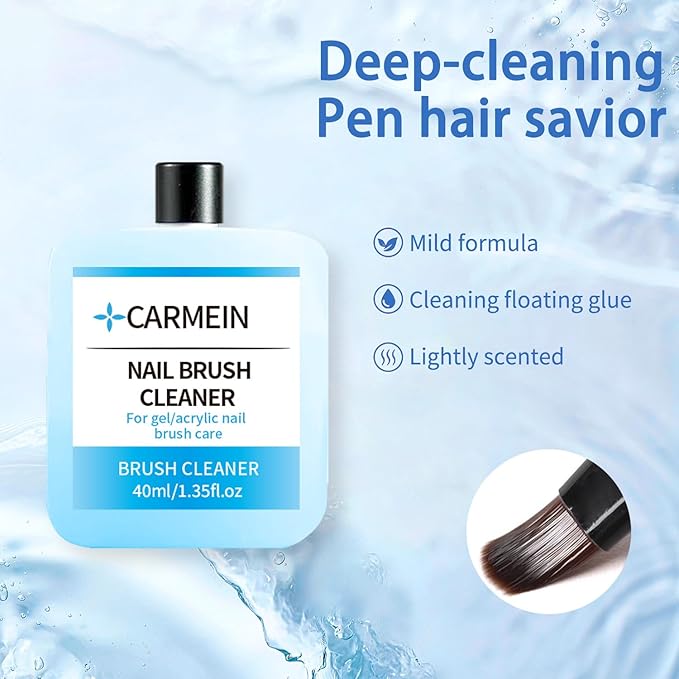 Nail Cleaner & Nail Brush Cleaner - Polyester Nail Gel Essential Kit(Gel Cleanser set D)