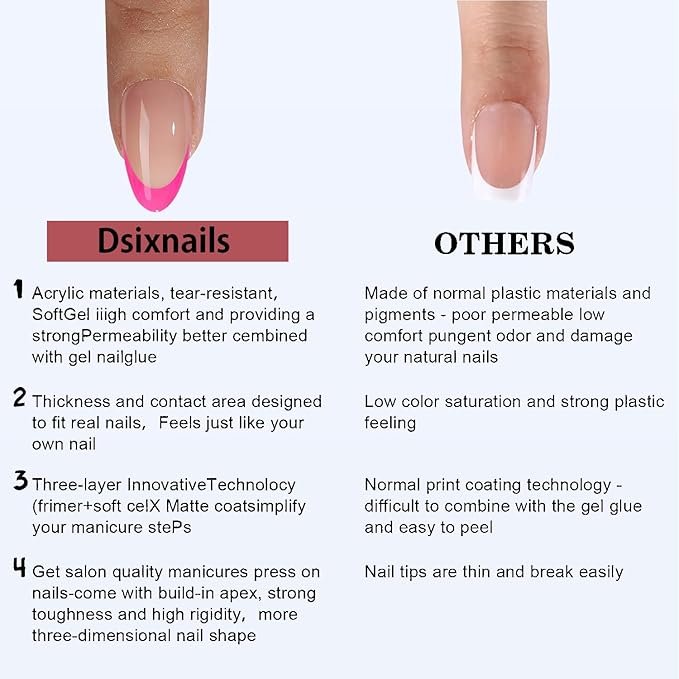 150pcs Short French Tip Press on Nails, 5 Styles Soft Almond French Tip Nails 15Sizes, Pre-lasting No Need to File Acrylic Gel Fake Nail Tips, False Nail Tips Extension for Women Nails