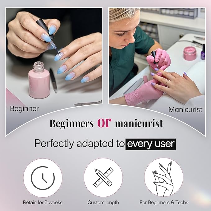 krofaue Almond Nail Tips 240pcs - Half Matte Short Press On Nails, 12 Sizes Pre-Shaped Extra Short Clear Tips for Full Cover Nail Extensions DIY