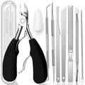 10-Pack Ingrown Toenail Tool, Toenail File and Lifters, Professional Surgical Stainless Steel Ingrown Toenail Tool- Safe Nail Cleaning Treatment Pedicure Tools Kit Under