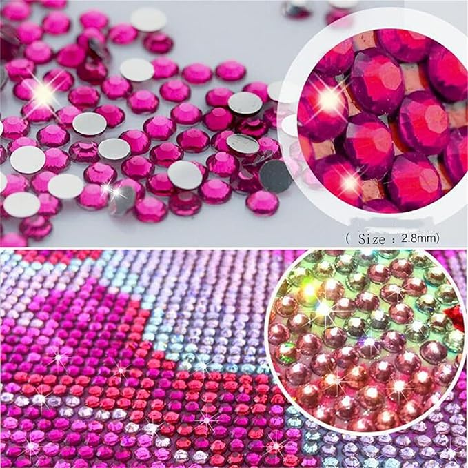 35000PCS Crystal Beads for Diamond Painting, Diamond Painting Accessories, 175 Colors Round Drills Rhinestones for Crafts, Bead Art or Nails Art, 2.5MM