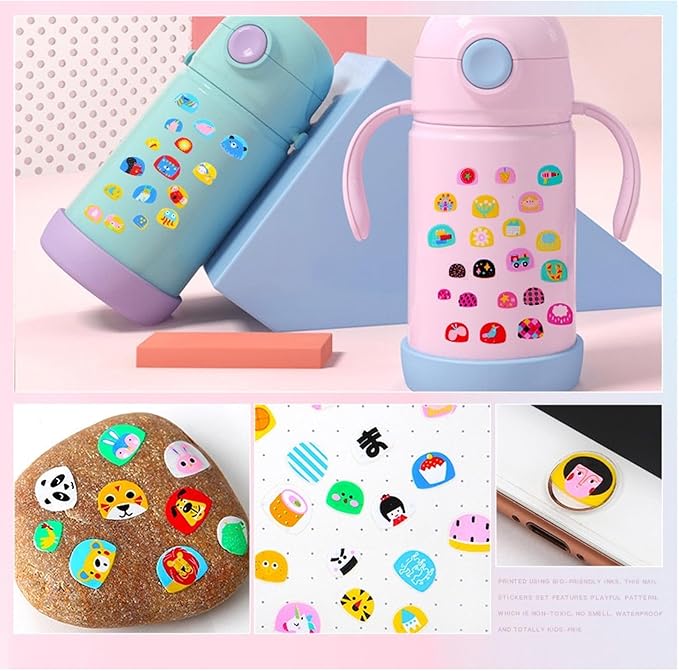 10Sheets Colorful Kid Nail Stickers Full Nail Wraps for Kids Girls Self Adhesive Nails Strips for Nail Art Decoration Fun Including Rainbow Heart Rabbit Flower Fruit Moon Sun for Age 7 and Older…