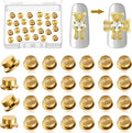 Leelosp 30 Pieces Spinning Nail Charms Nail Art Rotating Charm Bearing Art Tool Rings Jewelry Rotating Tools 3D for Women Girls Crafting Jewelry Accessories