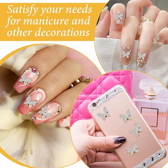 15 Pcs Rotating Nail Charms Nail Art Rotating Charm Rings Jewelry Rotat Tools DIY Crafting Jewelry Accessories Charm Display Tool 3D Nails Fancy Decorations for Women Crafting Nails Art Design