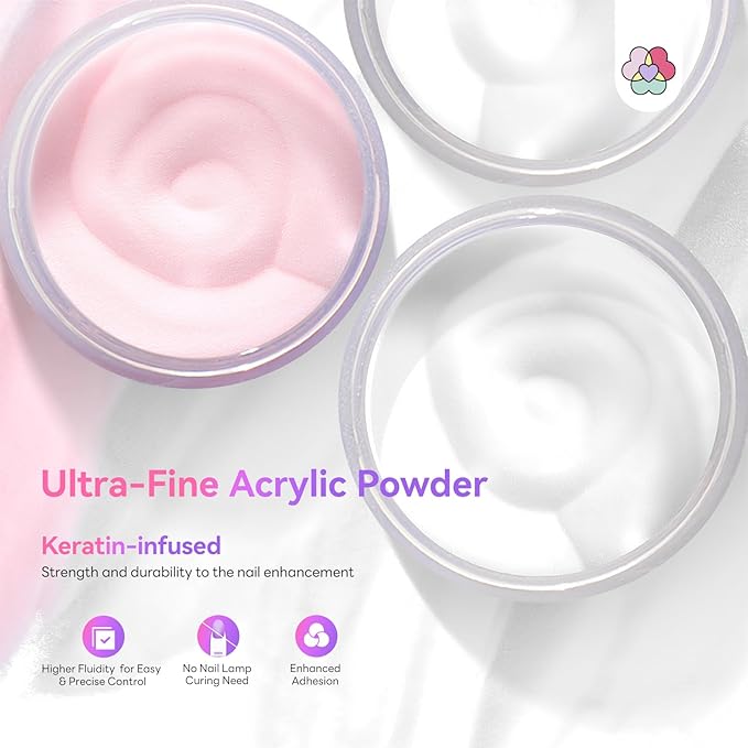 SAVILAND Acrylic Nail Kit: 2026 Hema-free Bio-based All-in-1 Nail Kit with Clear White Pink Acrylic Powder EMA Monomer Nail Drill Full Tools For Beginners Extension Carving Home DIY