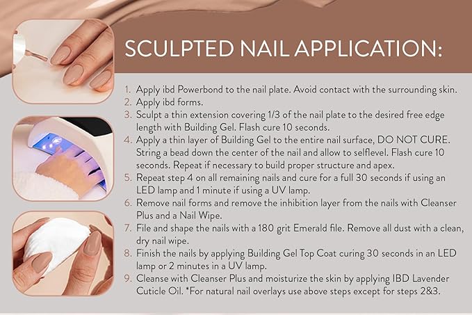 IBD Building Gel, Hard Gel Nail Extension, Barely Nude, Soak-Off, Nail Builder Strengthener, 0.5 fl oz